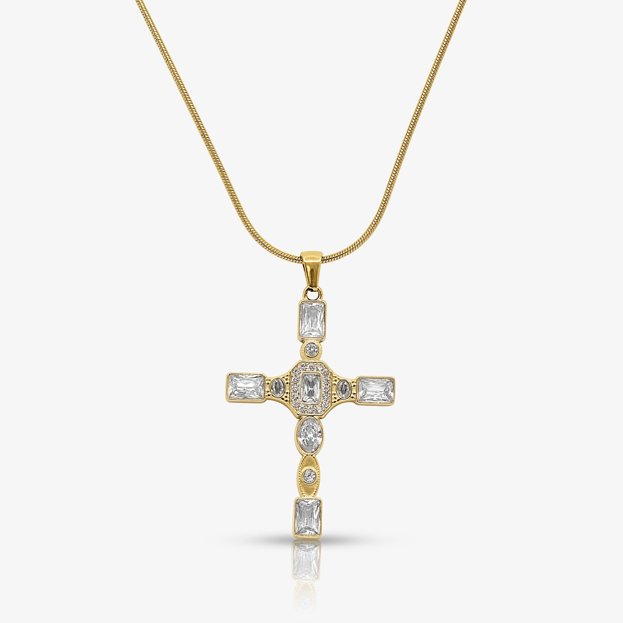 Gem Up Cross Necklace
