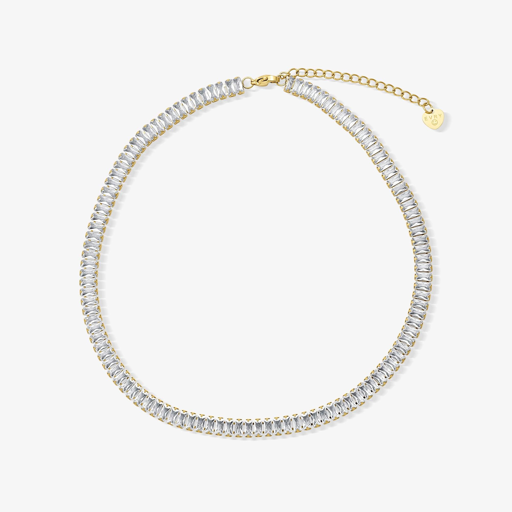 Frost Beam Tennis Choker Necklace