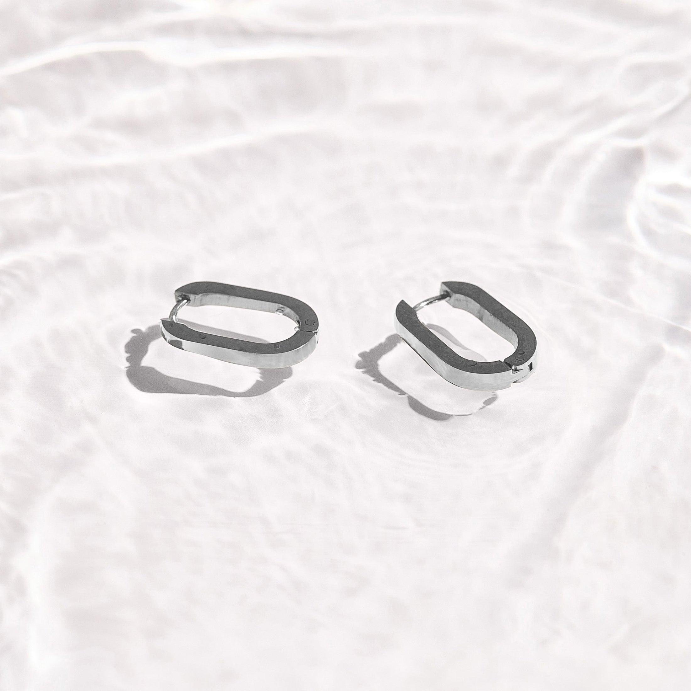 Slim Block Hoops