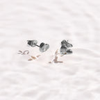 Crystal Heart Stud Earrings
