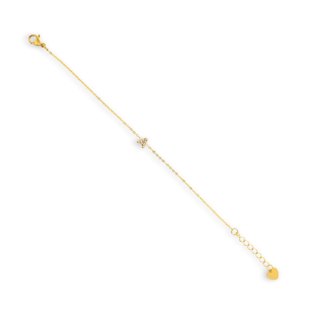 Initial A Crystal Bracelet - EVRYJEWELS