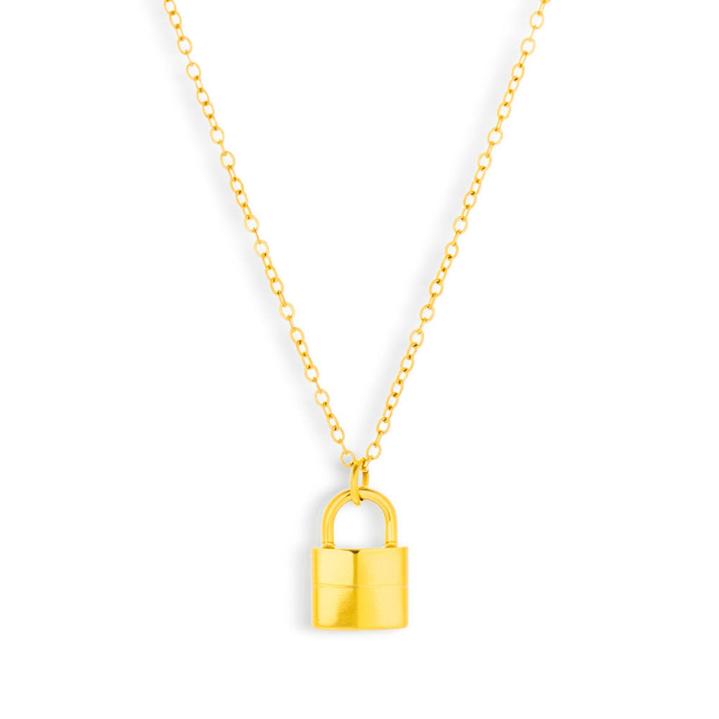 Lock Pendant Necklace - AQeCom