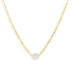 Single Pearl Drop Necklace - AQeCom