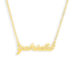 Custom/Personalized Lowercase Nameplate Cable Necklace - EVRYJEWELS