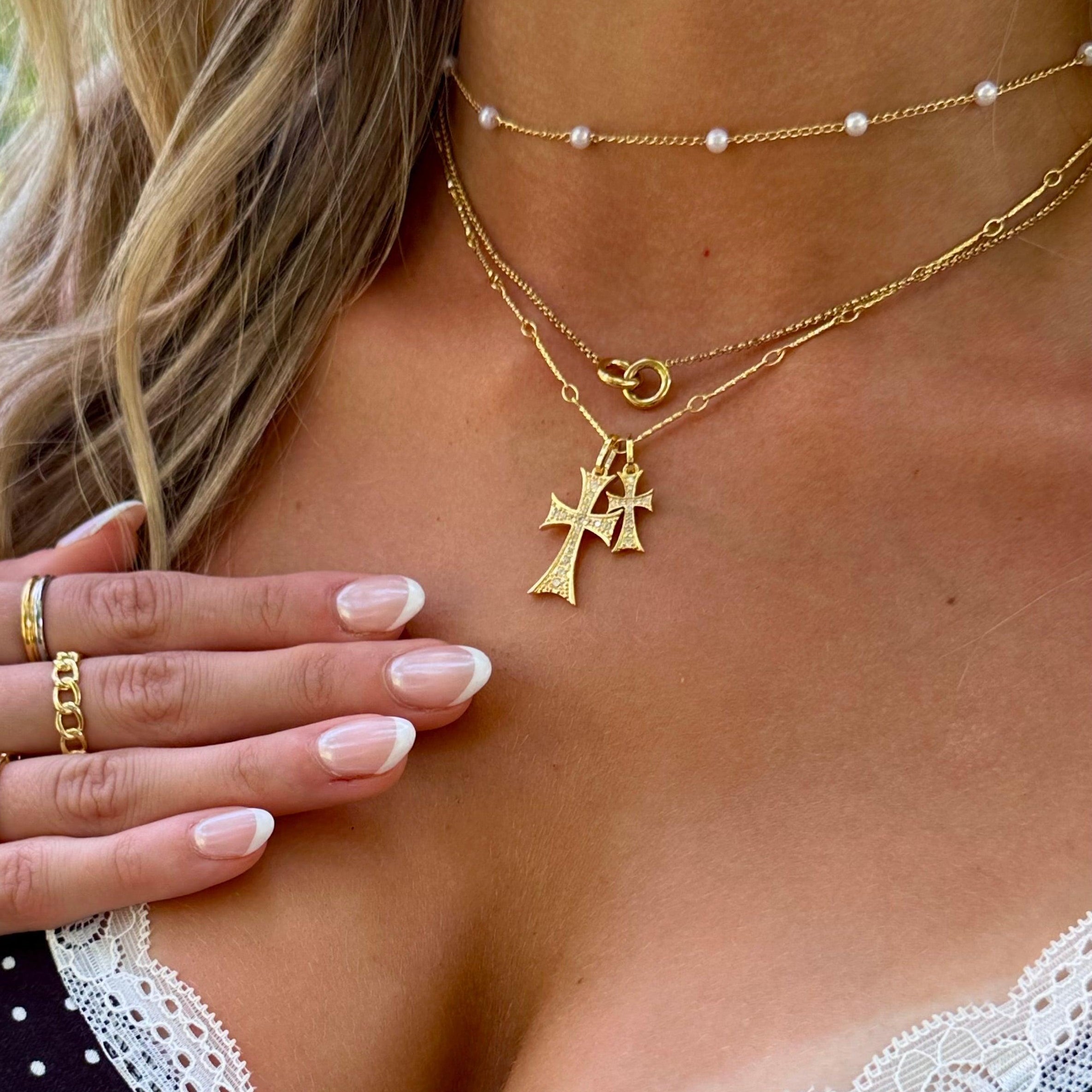 Double Cross Me Necklace