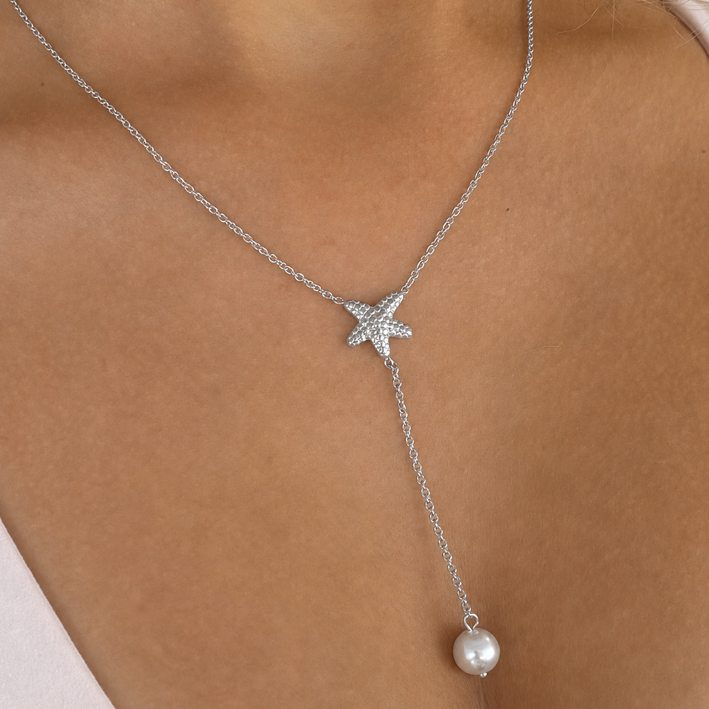 Pearly Sea Lariat Necklace - EVRYJEWELS