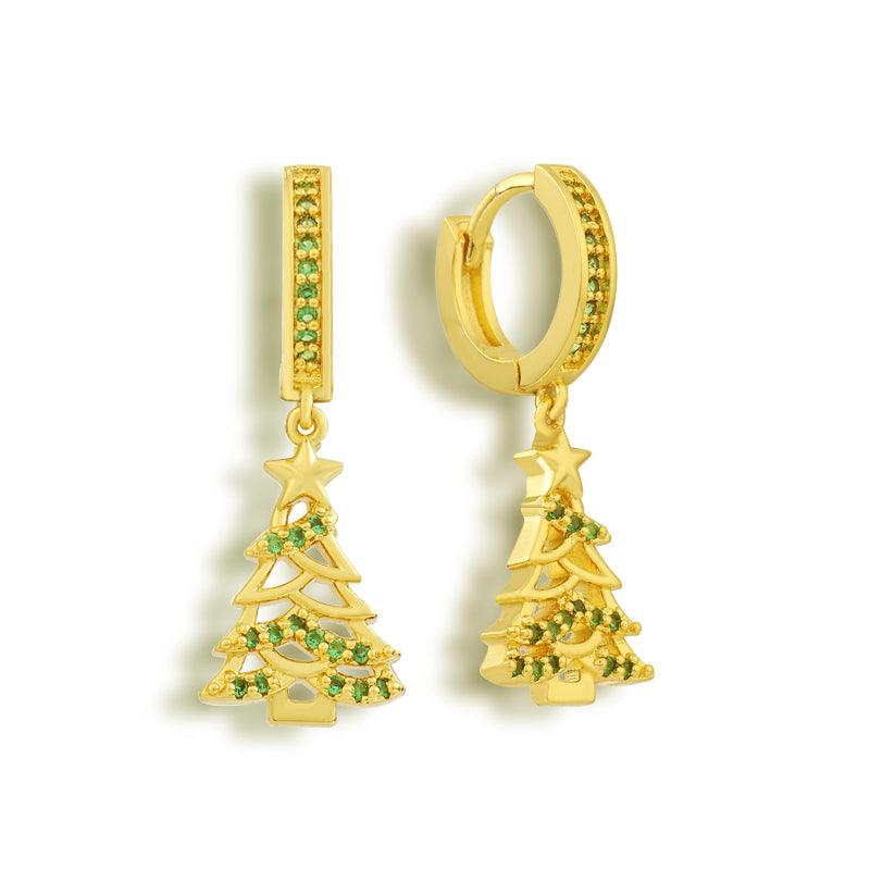 Christmas Tree Earrings - EVRYJEWELS
