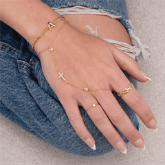 Don't Cross Me Hand Chain - EVRYJEWELS