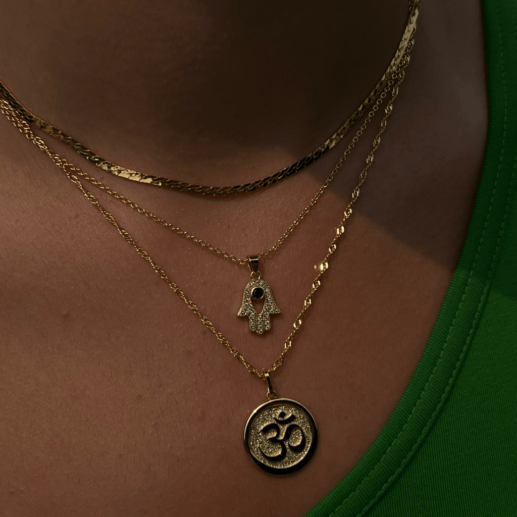 Eye Am Over It Hamsa Necklace