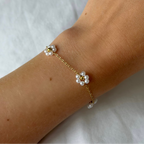 Daisy Summer Necklace & Bracelet 2 Piece Set