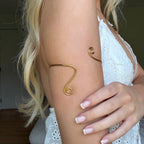 Spiral Glow Arm Cuff Gold - EVRYJEWELS