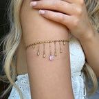 Golden Drop Arm Chain Gold - EVRYJEWELS