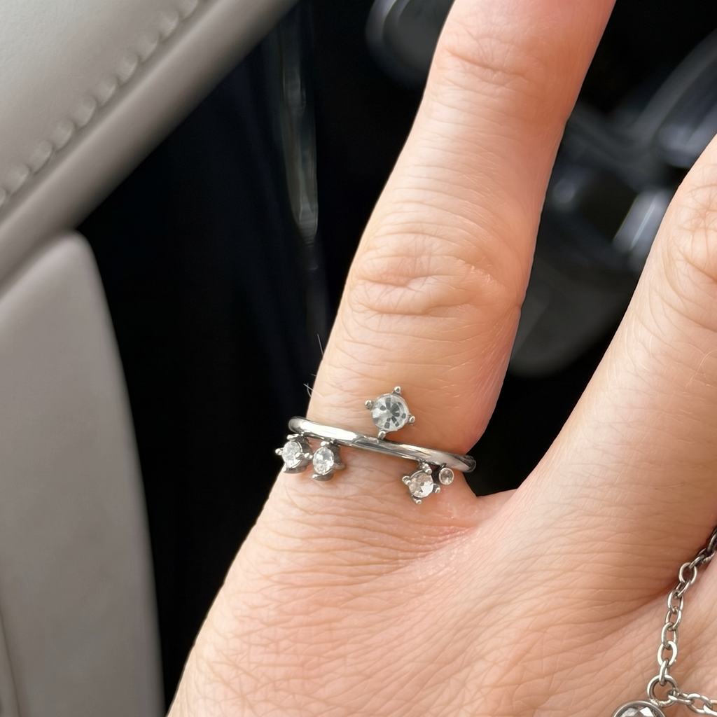 Triple Spark Drop Pinky Ring - EVRYJEWELS