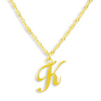 Golden Letter Necklace - AQeCom
