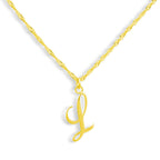 Golden Letter Necklace - AQeCom