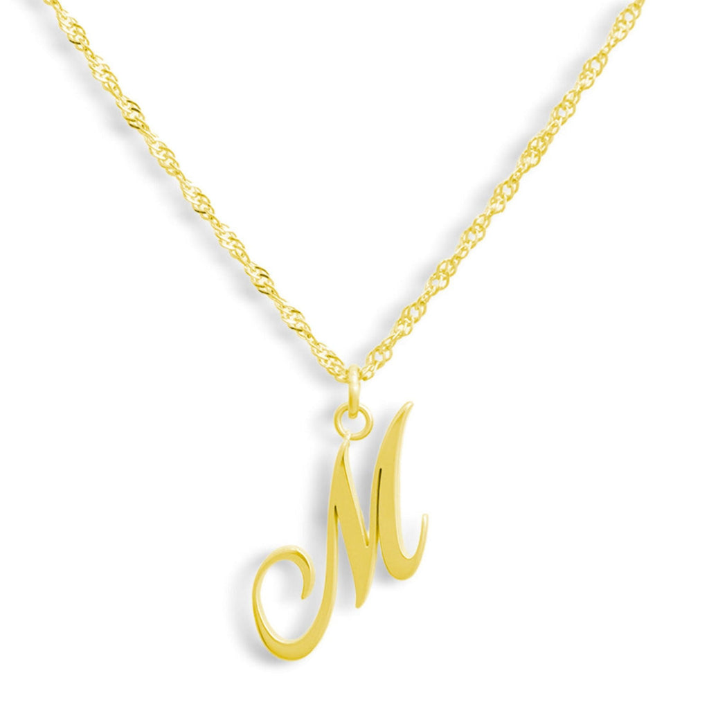 Golden Letter Necklace - AQeCom