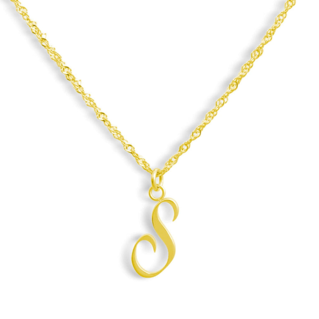 Golden Letter Necklace - AQeCom