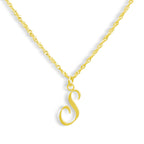 Golden Letter Necklace - AQeCom