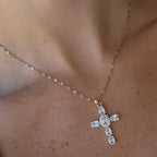 Heavenly Glow Cross Necklace - EVRYJEWELS