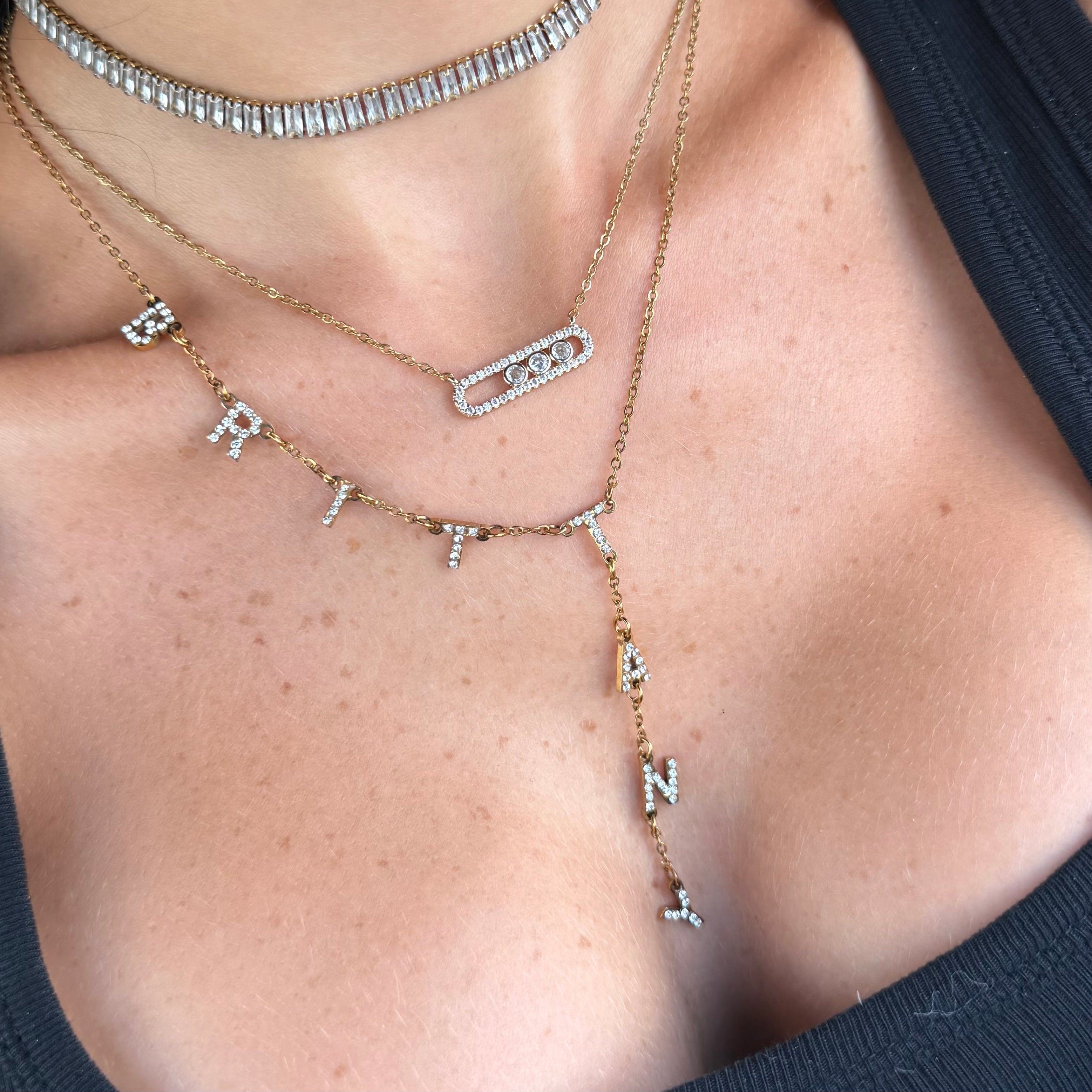 Custom/Personalized Name Drop Lariat Necklace - EVRYJEWELS