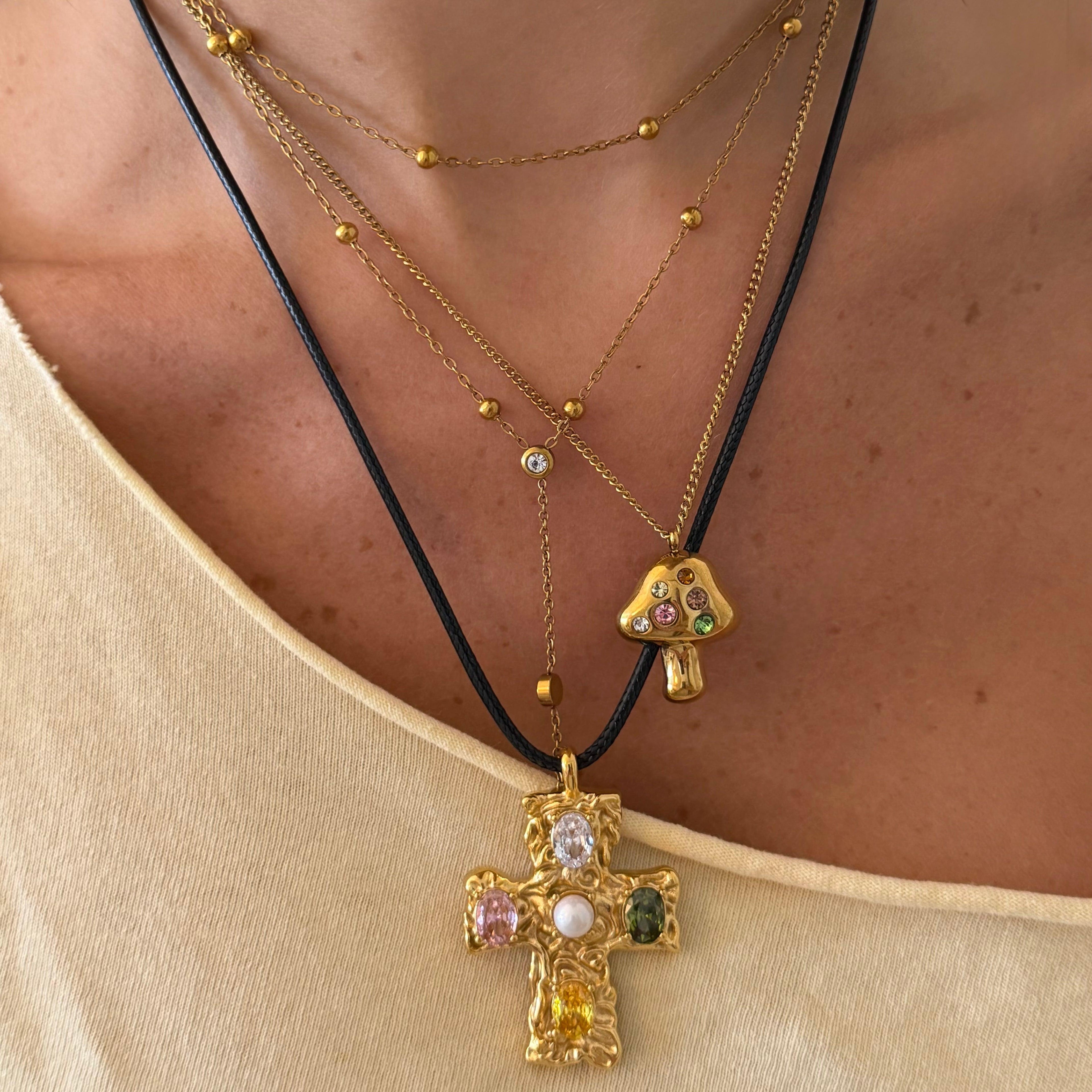 Fairy Mushroom Necklace