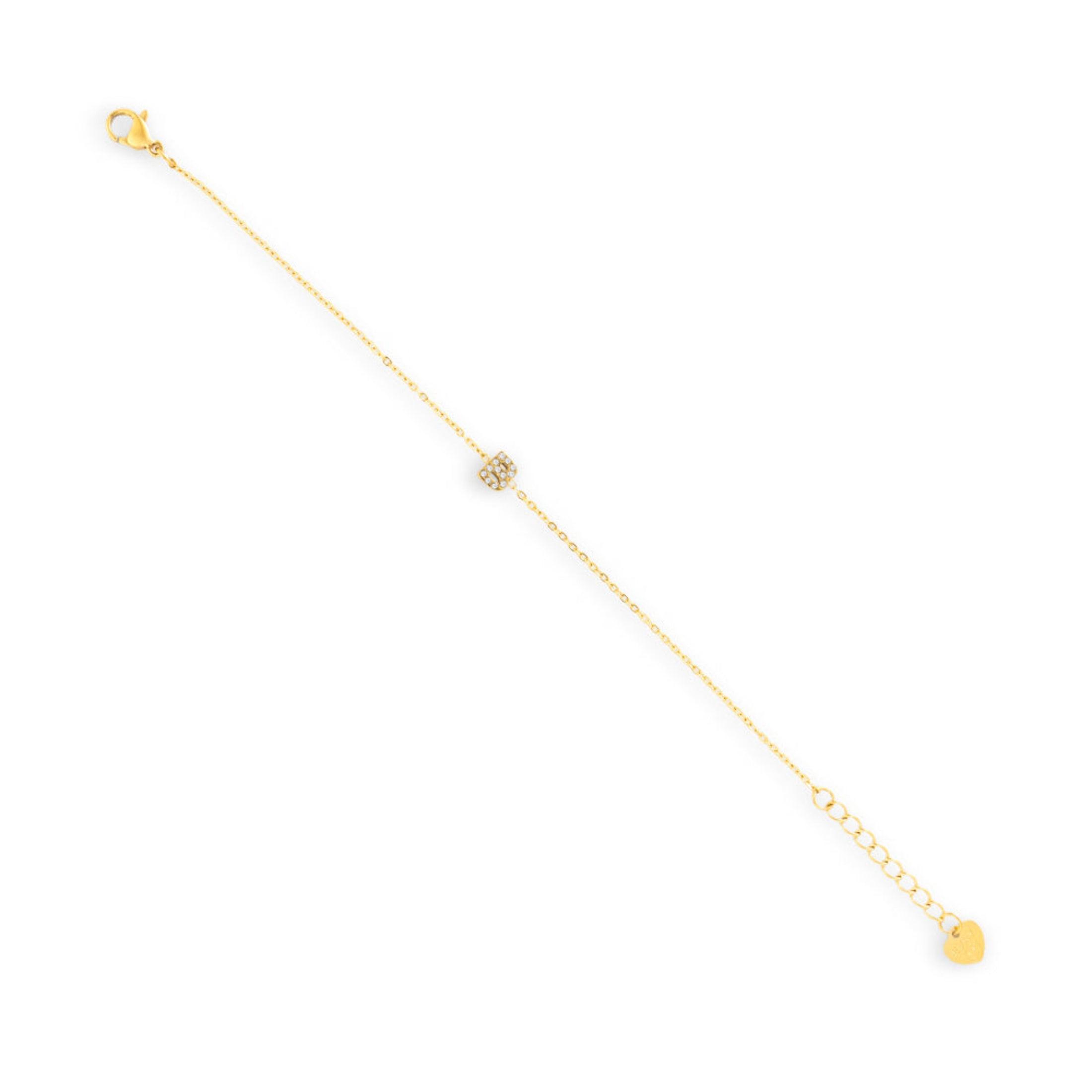 Initial Crystal Bracelet