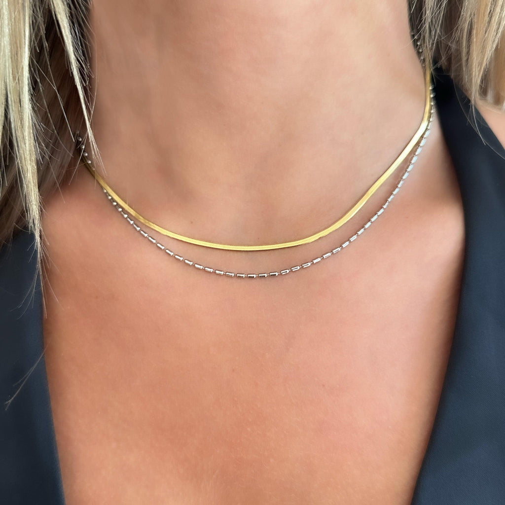 Split Set Necklace - EVRYJEWELS