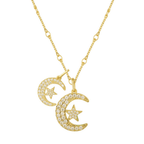 Star and Crescent Necklace - AQeCom