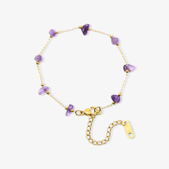 Amethyst Angel Bracelet - EVRYJEWELS