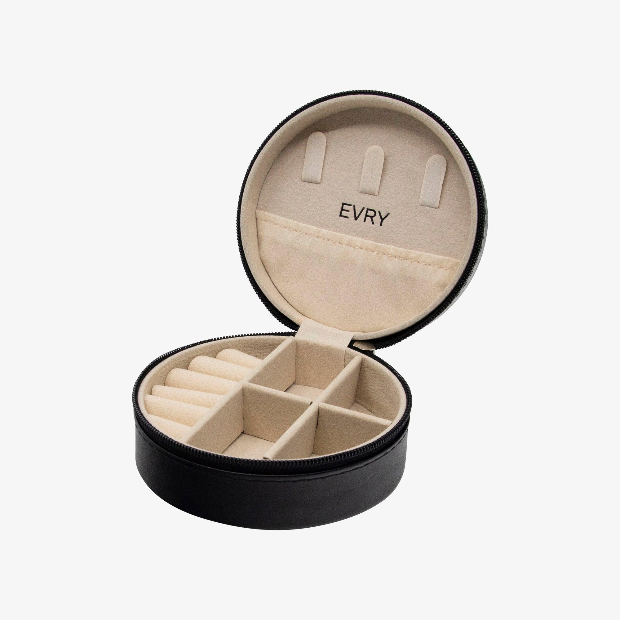 Mini Round Travel Jewelry Case - EVRYJEWELS