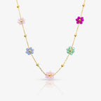 Daisy Pop Necklace & Bracelet 2 Piece Set