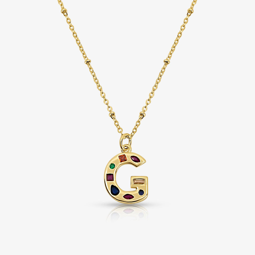 Bright Babe Initial Necklace - EVRYJEWELS