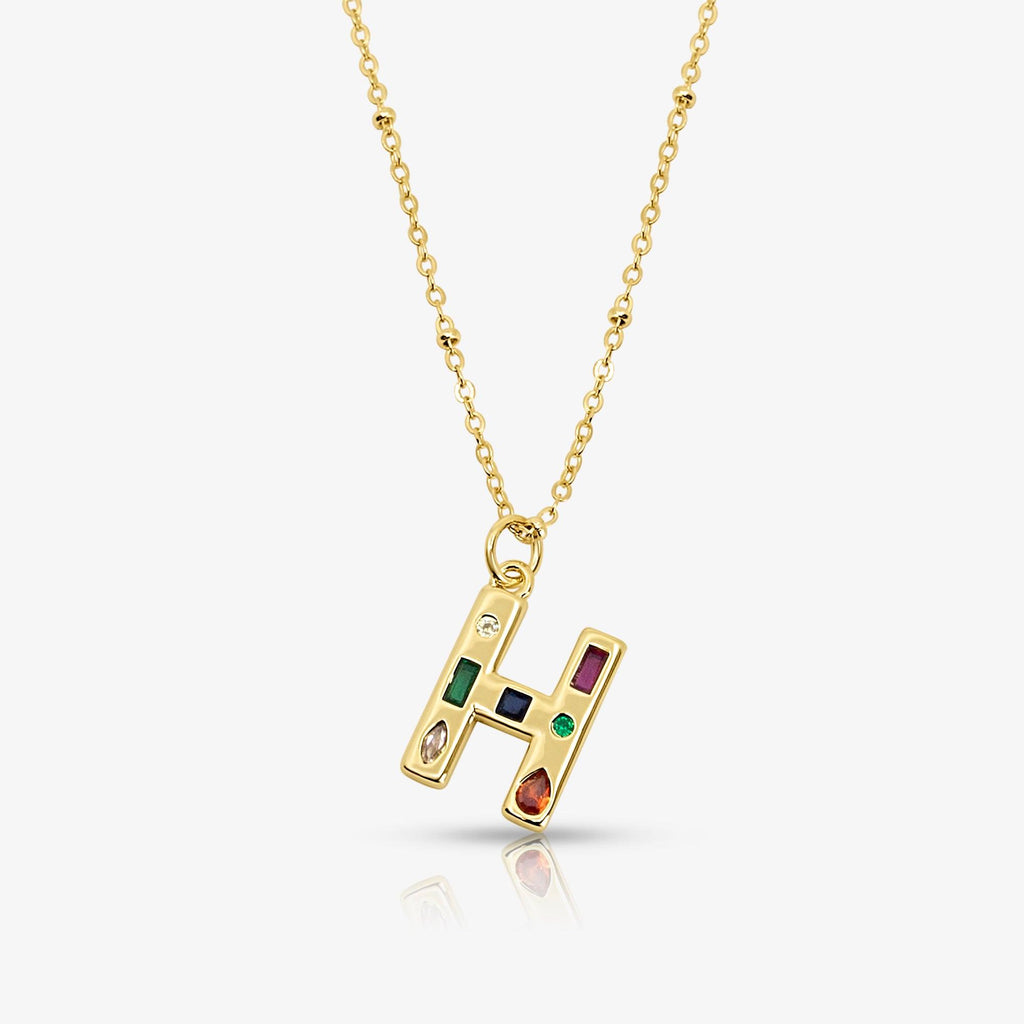 Bright Babe Initial Necklace - EVRYJEWELS