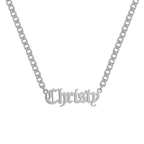 Custom/Personalized Nameplate Curb Necklace - EVRYJEWELS
