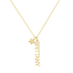 Custom/Personalized Mini Vertical Charm Nameplate Necklace - AQeCom