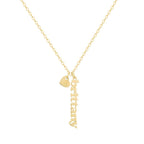 Custom/Personalized Mini Vertical Charm Nameplate Necklace - AQeCom
