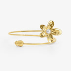 Flower Crush Arm Cuff Gold
