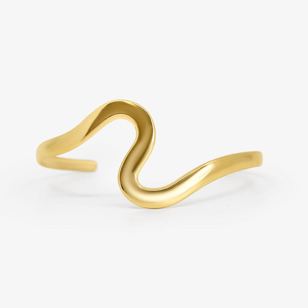Icon Edge Arm Cuff Gold