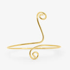 Spiral Glow Arm Cuff Gold