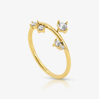 Triple Spark Drop Pinky Ring